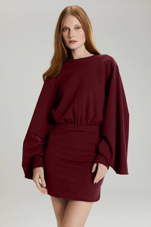VESTIDO VINHO